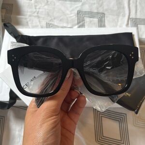 Never Worn, NWT Celine Black Oversized Sunglasses
